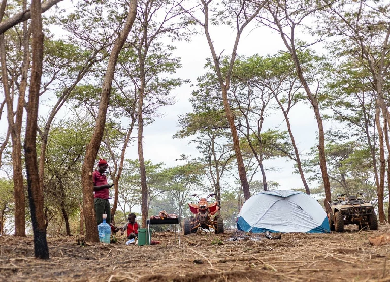 Camping and quad biking at Thiba River Camp